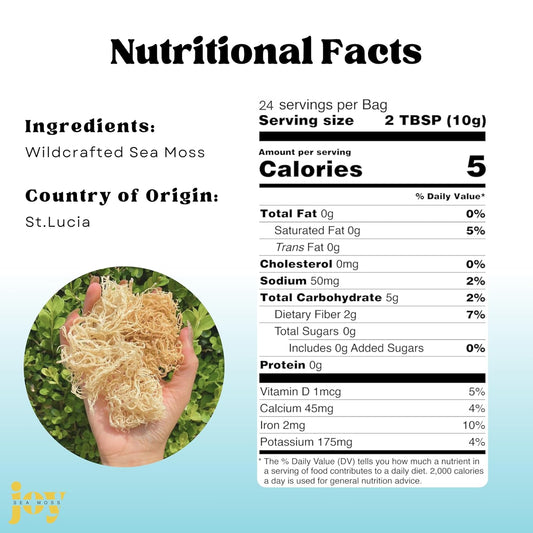 Wildcrafted Irish Sea Moss - 16oz (2 8oz Bags)
