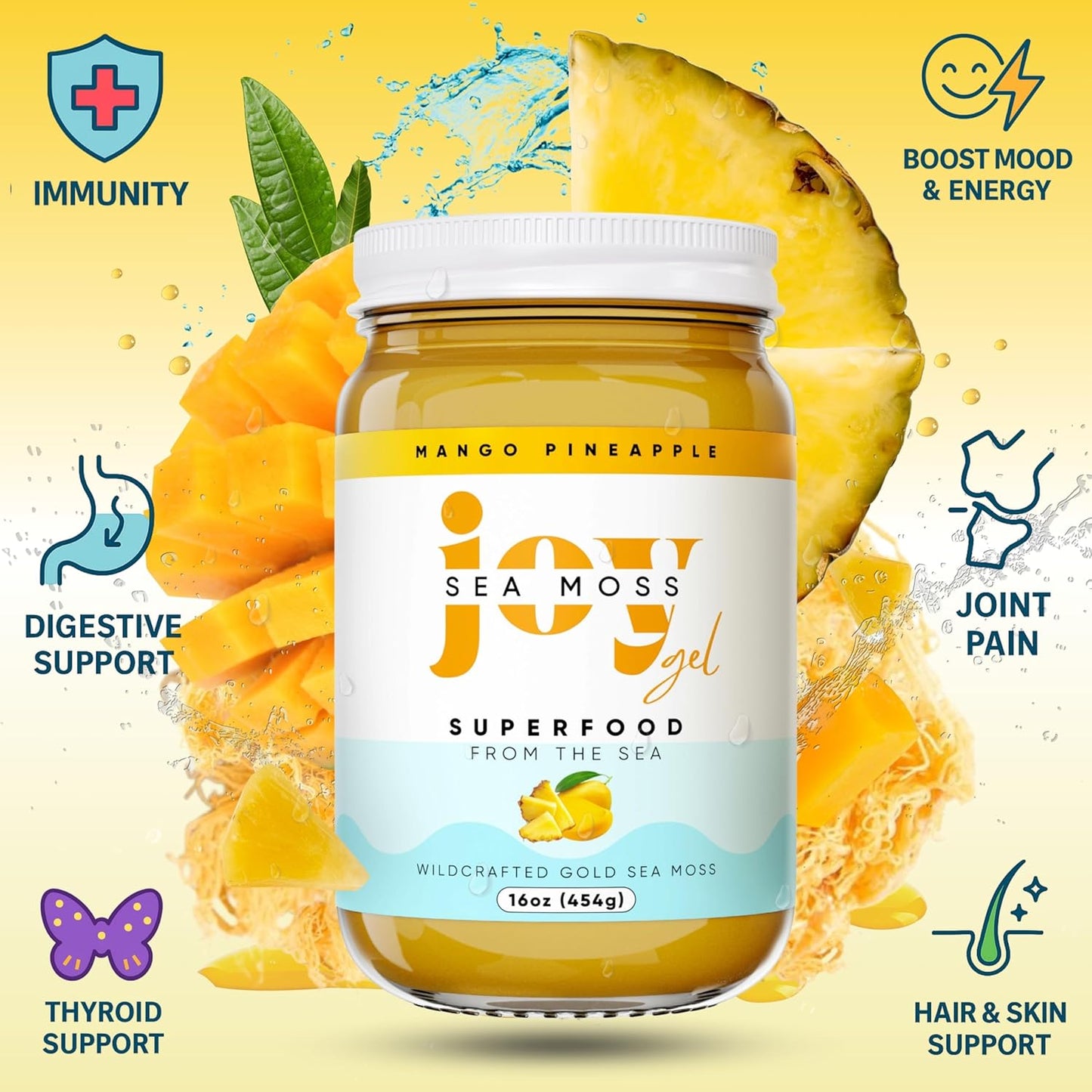 Tropical Sea Moss Gel (Mango & Pineapple)