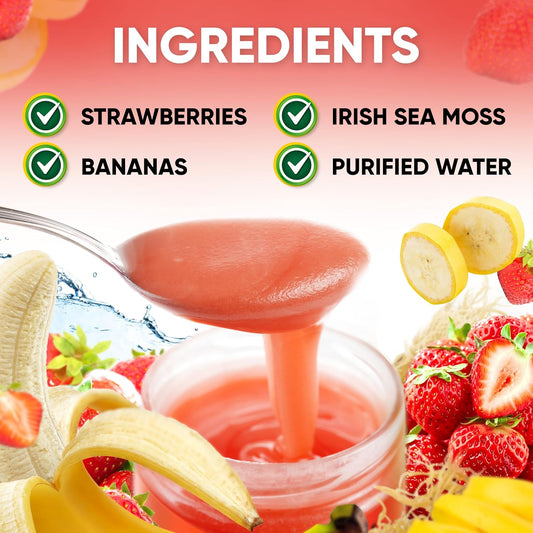 Strawberry Banana Sea Moss Gel