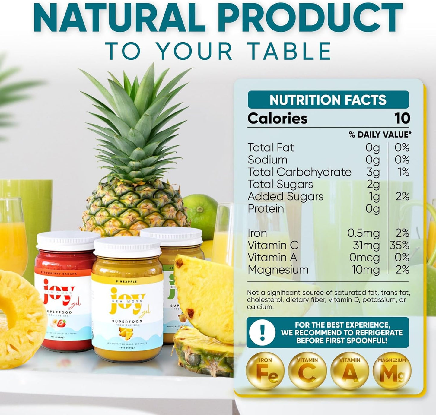 Pineapple Sea Moss Gel