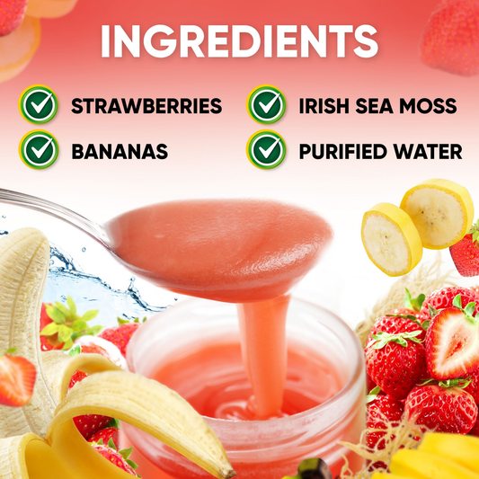Strawberry Banana Sea Moss Gel